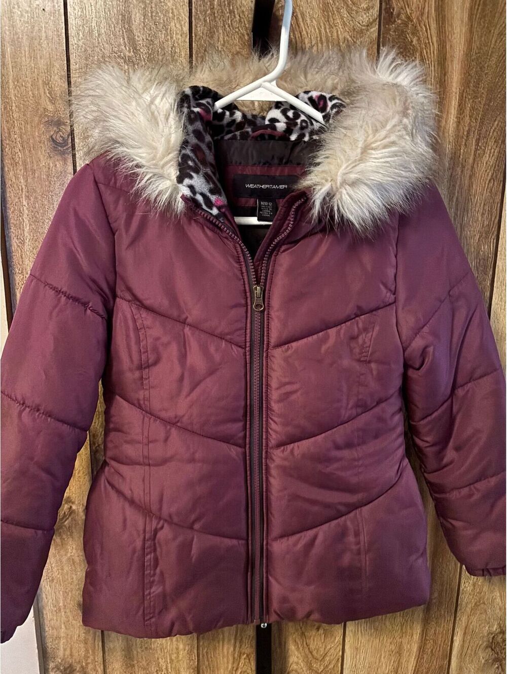 Weathertamer Faux Fur Puffer Ski Winter Jacket